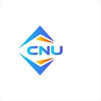 cnu astratto tecnologia logo design su bianca sfondo. cnu creativo iniziali lettera logo concetto. vettore