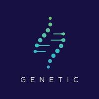 logo design modello dna elementi. bio tecnologia, dna le persone, bio dna, dna spirali. loghi può essere per scienza, farmacia e medico. vettore