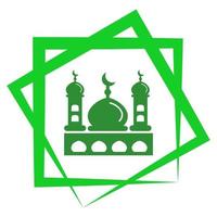 moschea logo illustrazione vettore