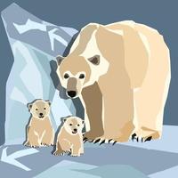internazionale polare orso giorno vettore. polare orso giorno manifesto o bandiera febbraio 27. importante giorno vettore