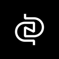 iniziale lettera logo dg, gd, logo modello vettore