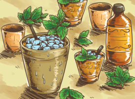 Illustrazione di menta Julep vettore