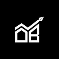 ob lettera logo creativo design con vettore grafico, ob semplice e moderno logo.