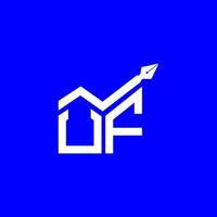 uf lettera logo design creativo con grafica vettoriale, uf logo semplice e moderno. vettore