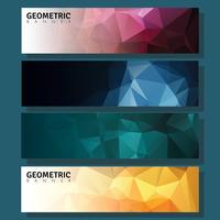 Banner geometrico vettore