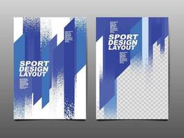 layout di progettazione sportiva, modello di progettazione, sfondo sportivo, poster dinamico, banner velocità pennello, illustrazione vettoriale. vettore