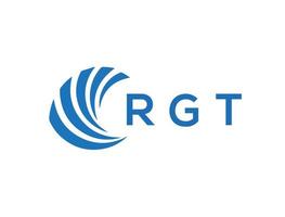 rgt lettera logo design su bianca sfondo. rgt creativo cerchio lettera logo concetto. rgt lettera design. vettore