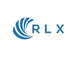 rlx lettera logo design su bianca sfondo. rlx creativo cerchio lettera logo concetto. rlx lettera design. vettore