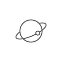 pianeta vettore isolato icona simbolo per grafica e web design