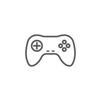 icona del controller di gioco. disegno dell'icona del controller di gioco su priorità bassa bianca vettore