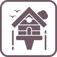 birdhouse vettore icona
