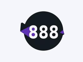 888 numero logo icona design vettore Immagine. numero logo icona design vettore Immagine