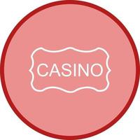 casinò cartello vettore icona