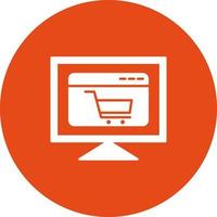 e-commerce sito web vettore icona