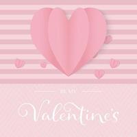 design biglietto di auguri in stile carta di San Valentino vettore