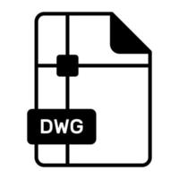 un sorprendente vettore icona di dwg file, modificabile design