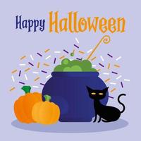 banner di celebrazione di Halloween vettore