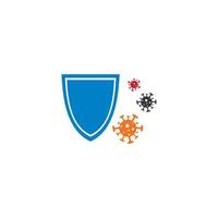 protezione contro virus logo vettore