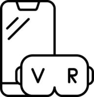 virtuale la realtà vettore icona