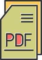 PDF file vettore icona