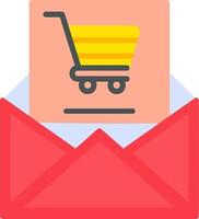 shopping e-mail vettore icona