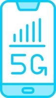 5g smartphone vettore icona