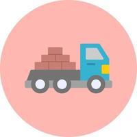 la logistica consegna camion vettore icona