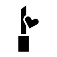 cosmetico icona solido stile San Valentino illustrazione vettore elemento e simbolo Perfetto.