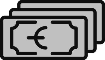 icona di vettore di contanti