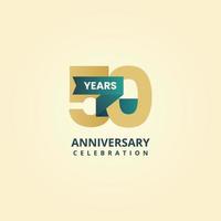 50 anni anniversario logo modello design vettore