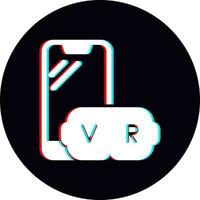 virtuale la realtà vettore icona