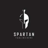 spartano guerriero simbolo minimalista logo design icona vettore design