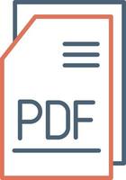 PDF file vettore icona