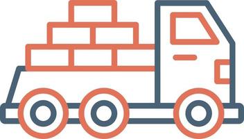 la logistica consegna camion vettore icona