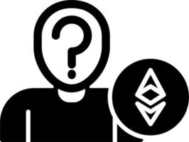 sconosciuto Ethereum proprietario vettore icona