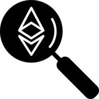 Ethereum ricerca vettore icona