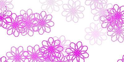 opera d'arte naturale vettoriale viola chiaro, rosa con fiori.