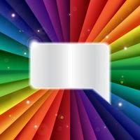 luminoso vettore arcobaleno celebrazione vacanza banner