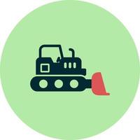 bulldozer vettore icona