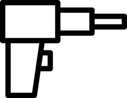 illustrazione vettoriale della perforatrice su uno sfondo simboli di qualità premium. icone vettoriali per il concetto e la progettazione grafica.