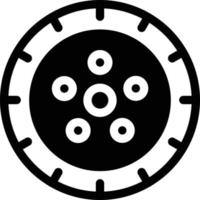 illustrazione vettoriale della ruota su uno sfondo. simboli di qualità premium. icone vettoriali per il concetto e la progettazione grafica.