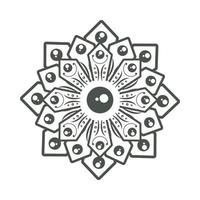 icona indù decorazione mandala navratri vettore