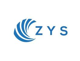 zys lettera logo design su bianca sfondo. zys creativo cerchio lettera logo concetto. zys lettera design. vettore