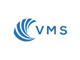 vms lettera logo design su bianca sfondo. vms creativo cerchio lettera logo concetto. vms lettera design. vettore