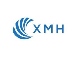 xmh lettera logo design su bianca sfondo. xmh creativo cerchio lettera logo concetto. xmh lettera design. vettore