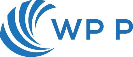 wpp lettera logo design su bianca sfondo. wpp creativo cerchio lettera logo concetto. wpp lettera design. vettore