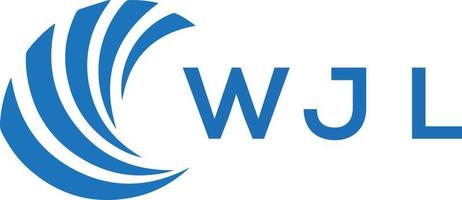 wjl lettera logo design su bianca sfondo. wjl creativo cerchio lettera logo concetto. wjl lettera design. vettore