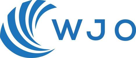 wjo lettera logo design su bianca sfondo. wjo creativo cerchio lettera logo concetto. wjo lettera design. vettore
