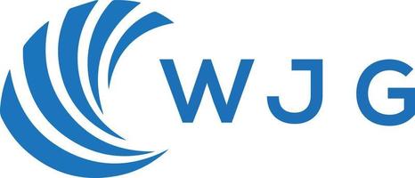 wjg lettera logo design su bianca sfondo. wjg creativo cerchio lettera logo concetto. wjg lettera design. vettore