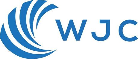 wjc lettera logo design su bianca sfondo. wjc creativo cerchio lettera logo concetto. wjc lettera design. vettore